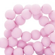 Acrylic beads 4mm Matt Lavender pink